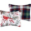 Greenland Home Fashions Cardinal Plaid Standard Pillow Sham, 20x26Inch - 3 of 3