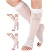 Absolute Support Women’s Sheer 15–20mmHg Graduated Compression Socks, Knee High 3-Pair – Circulation, Swelling Relief, A111-3 - 3 of 4