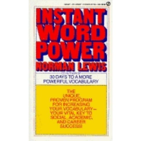 Instant Word Power - by Norman Lewis (Paperback)