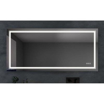6028 inch Bathroom LED mirror Anti- fog mirror with button