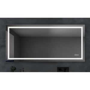 6028 inch Bathroom LED mirror Anti- fog mirror with button - 1 of 1