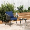 Aoodor Outdoor Chair Cushions Set, Outdoor Deep Seat Cushions with Handle & Adjustable Straps - 2 of 4