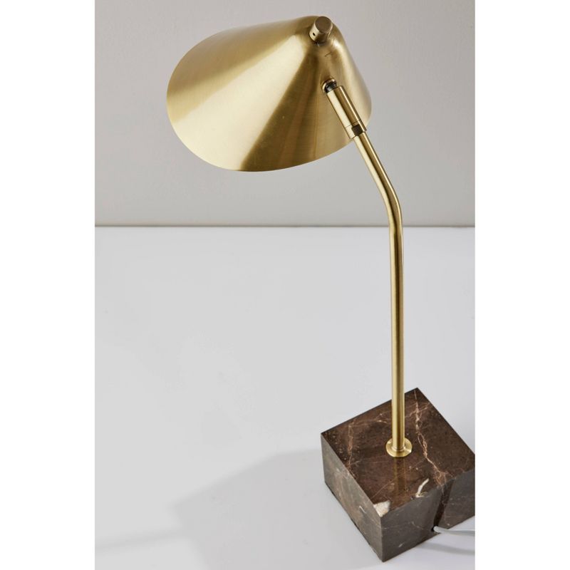 Hawthorne Desk Lamp Antique Brass - Adesso, 5 of 7