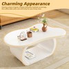 NicBex Contemporary Coffee Table Sofa Side Table Irregular Low Table Home Decor Center Table for Living Room, Office - 4 of 4