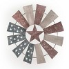 Patriotic Windmill Metal Wall Decor - Alpine Corporation - 3 of 4