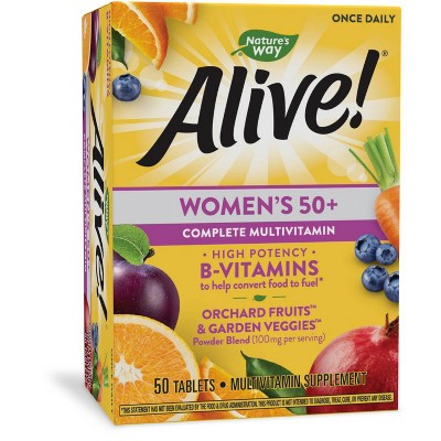 Nature's Way Alive! Women's 50+ Multivitamin Tablets - 50ct