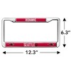Seattle University Redhawks Full Size Standard License Plate Metal Frame - 4 of 4