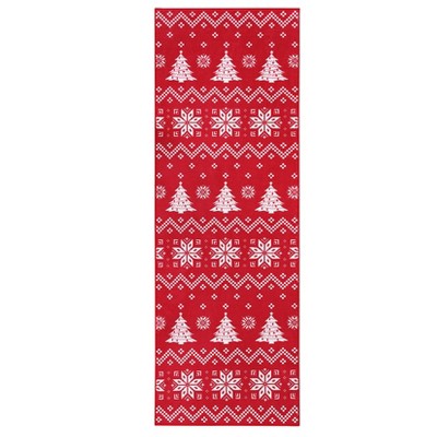 Washable Christmas Rugs for Living Room, Soft Non Slip Festival Decorative Carpet for Bedroom, Snowflake Print Home Decor Rugs for Dining Room