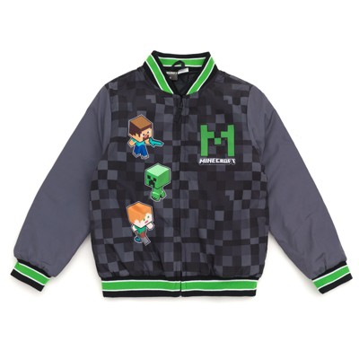 Minecraft Varsity Raglan Bomber Jacket Little Kid to Big Kid