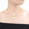 Guili 14K Gold Plated Cubic Zirconia Heart Pendant Necklace, a beautifully radiant piece that symbolizes love, elegance, and timeless charm. - 2 of 2