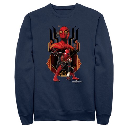 Men's Marvel Spider-man: No Way Home Integrated Suit Sweatshirt - Navy Blue  - X Large : Target