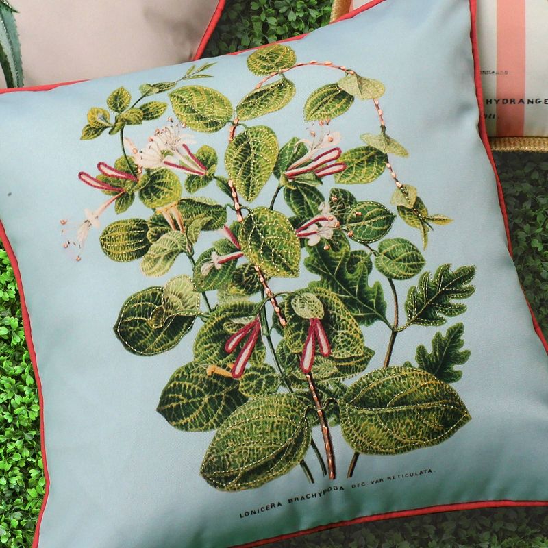 20&#34; x 20&#34; Leafy Floral Square Patio Throw Pillow - New York Botanical Garden, 6 of 8