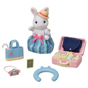 Calico Critters Snow Rabbit Mother's Weekend Travel Set, Dollhouse Playset with Figure and Accessories - 1 of 4