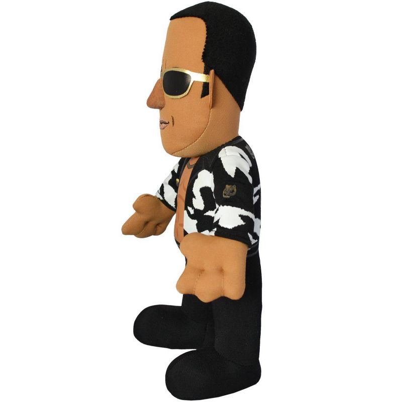 Bleacher Creatures WWE &#39;The Rock&#39; Retro with Shades 10&#34; Plush Figure, 3 of 5