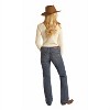 Women's Relaxed Straight Leg Boyfriend Jeans - Rock & Roll Denim - 2 of 2