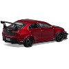 Mitsubishi Lancer Evolution X Varis RHD (Right Hand Drive) Red Metallic with Carbon Hood 1/64 Diecast Model Car by CM Model - 3 of 4