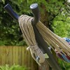 Sorbus Brazilian Double Hammock with stand - Blue Sand Purple Red Stripes - image 3 of 4