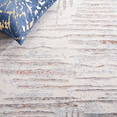 Marmara Blue Spot 9' x 12' Stain-Resistant Viscose Area Rug