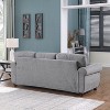 High-quality Chenile Fabric 3-Seater Sofa for Small Spaces, Living Room - The Pop Home - 2 of 4