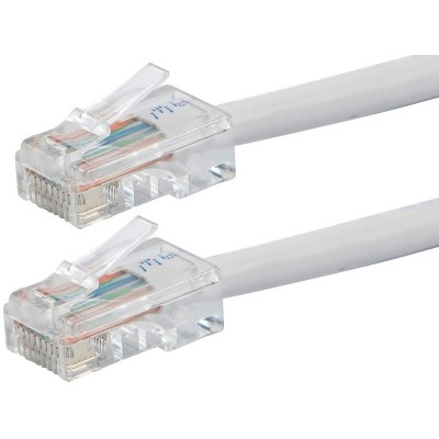 Monoprice Cat6 Ethernet Patch Cable - 7 Feet - White | Network Internet Cord - RJ45, Stranded, 550Mhz, UTP, Pure Bare Copper Wire, 24AWG - Zeroboot