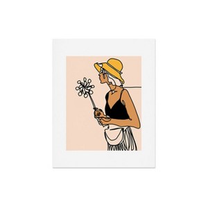 Deny Designs Alilscribble Flower Girl Art Print - 1 of 4