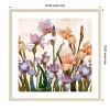 Amanti Art Irises Panel II by Alonzo Saunders Wood Framed Wall Art Print - 4 of 4