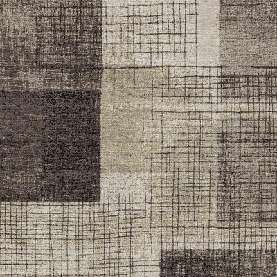 HomeRoots 10' X 14' Brown And Taupe Geometric Washable Indoor Outdoor Area Rug