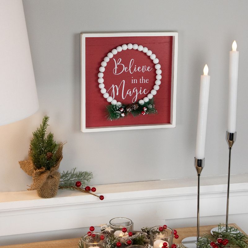 Northlight "Believe in the Magic" Framed Christmas Wall Sign - 9.75", 2 of 8