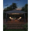 12x12 FT Gazebo Tent Outdoor Pop Up Canopy Tent with Netting, Adjustable Height Instant Gazebos for Patio Garden Backyard - 3 of 4