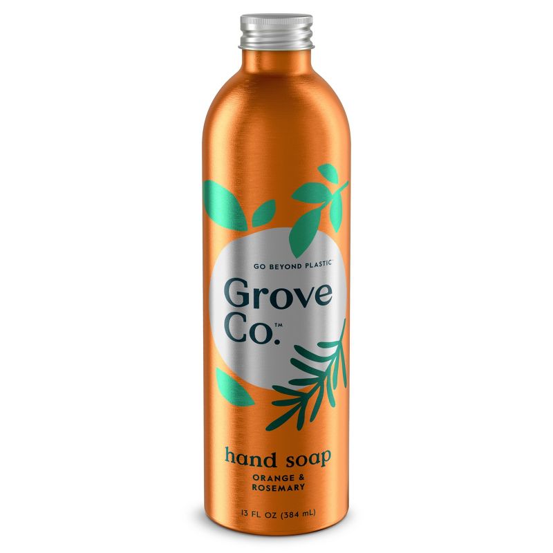 Grove Co. Orange &#38; Rosemary Hand Soap - Aluminum Bottle - 13 fl oz, 1 of 8