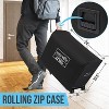 SereneLife EZ Air Mattress with Frame & Rolling Case, Foldable Self-Inflating Air Bed with Built in Pump, Twin - 3 of 4