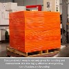 PSBM 4 Rolls Dark Orange 18" x 1500 Ft. 80 Gauge Cast Hand Pallet Stretch Wrap - 3 of 4