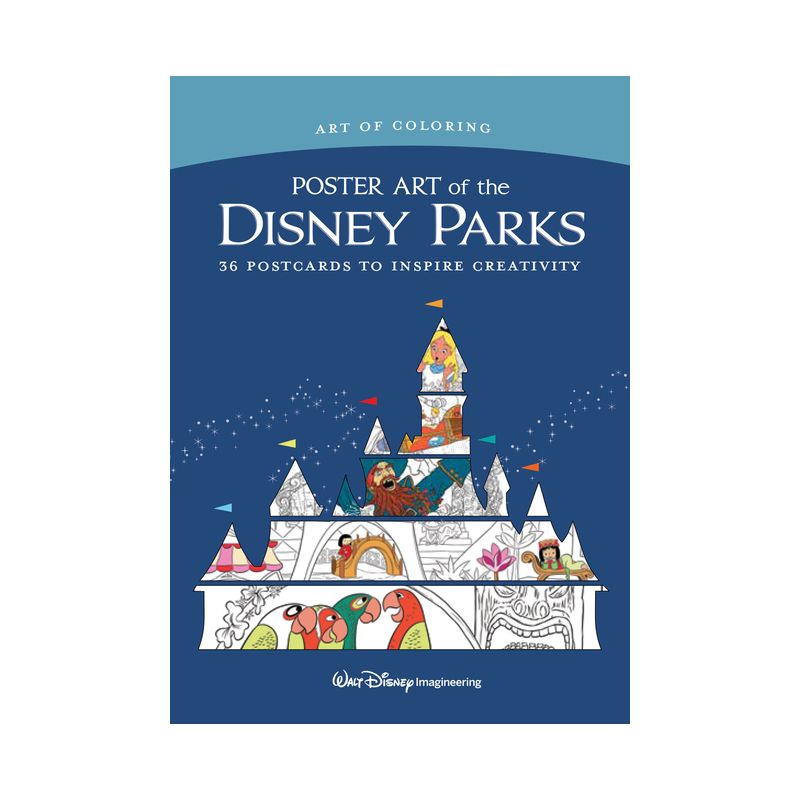 Art of Coloring: Poster Art of the Disney Parks - by  Disney Books (Paperback), 1 of 2