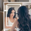 Infurnic Makeup Vanity Table Set with Stored Drawer Cabinets and Shelves, Girls Women Bedroom Square Mirror, White 42.83"*15.7"*57.09" - 2 of 4