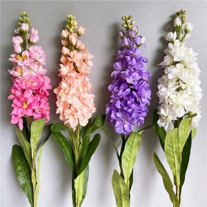Attop Big Artificial Hyacinth Violet flower branch fleurs artificielles for autumn fall home wedding decoration fake flowers wreath - 1 of 4