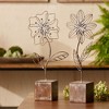 Melrose Metal Floral Decor (Set of 2) - image 3 of 4