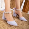 Miranda - Lilac Bridal Shoes with Pearls - 2 of 4