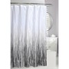 Grayscale Rain Shower Curtain Black/Gray - Moda at Home: Polyester Bathroom Accessory, Machine Washable - image 2 of 4