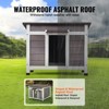 VEVOR Outdoor Cat House Weatherproof, Feral Cat Shelter for Multiple Cats, Outdoor Wooden Cat Rabbit House with a Window, 24"L x 21"W x 18"H - 4 of 4