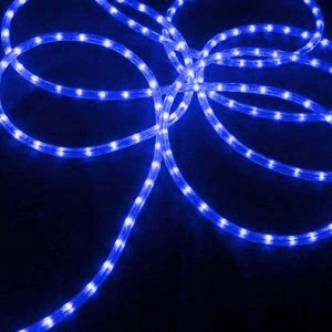 J. Hofert Co Commercial Grade Christmas Rope Light Set White Cord - Blue - 1 of 3