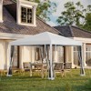 10' x 10' Outdoor Pop-Up Canopy with Sidewalls, Mesh Walls, Instant Setup for Party, Events, Patio, Lawn - 2 of 4