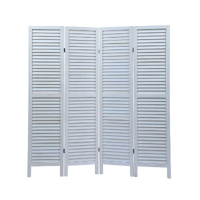 NicBex Room Divider Folding Hand-Woven Privacy Screen with Wood Legs Partition for Home & Office