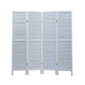 NicBex Room Divider Folding Hand-Woven Privacy Screen with Wood Legs Partition for Home & Office - 1 of 4