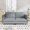 NicBex Modern Minimalist Comfy Fabric Loveseat Sofa Couch with Side Pockets,2-Seat Lounge Sofa for Living Room,Apartment - 2 of 4