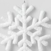 Yarn-Wrapped Snowflake Christmas Tree Ornament White - Wondershop™ - image 3 of 3