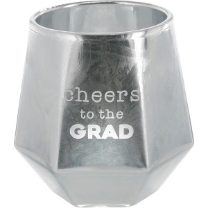 Pavilion Gift Company - Cheers Grad - 3 oz Geometric Shot Glass - Drinkware - 1 of 4