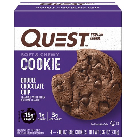 Quest Nutrition Protein Cookie - Double Chocolate Chip - 4ct : Target