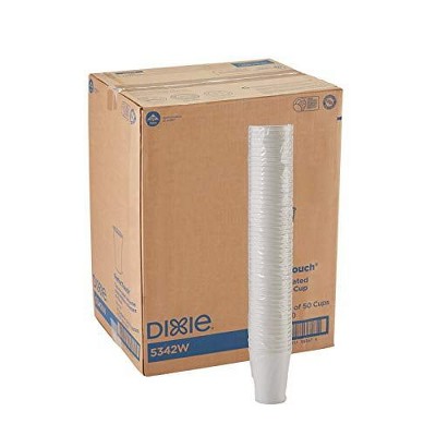 Dixie PerfecTouch 12 oz. Insulated Paper Hot Coffee Cup by GP PRO White, - 1,000 Count