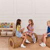 ECR4Kids SoftZone Tree Log Seat, 14in, Chocolate - 4 of 4