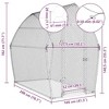 vidaXL Chicken Cage Hen Coop - Galvanized Steel Walk-in Poultry Enclosure for Chickens, Ducks, and Small Animals - Silver 78.7"x41.3"x71.7" - 3 of 4